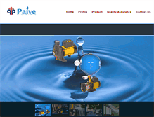 Tablet Screenshot of paivepumps.com